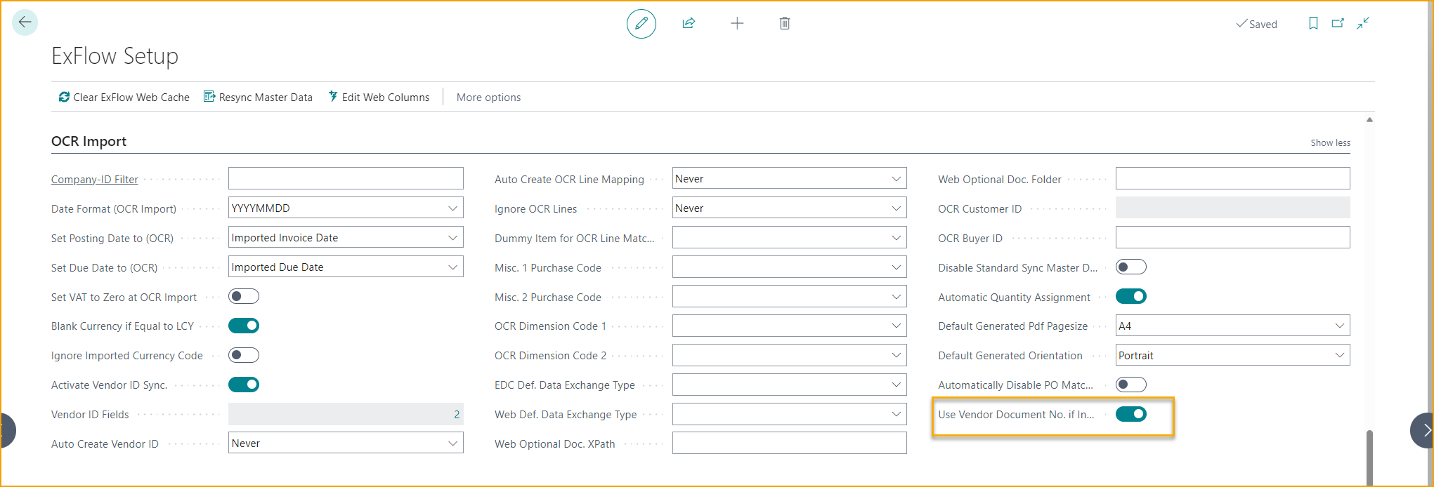 ExFlow Setup - OCR Import - Finish Localization