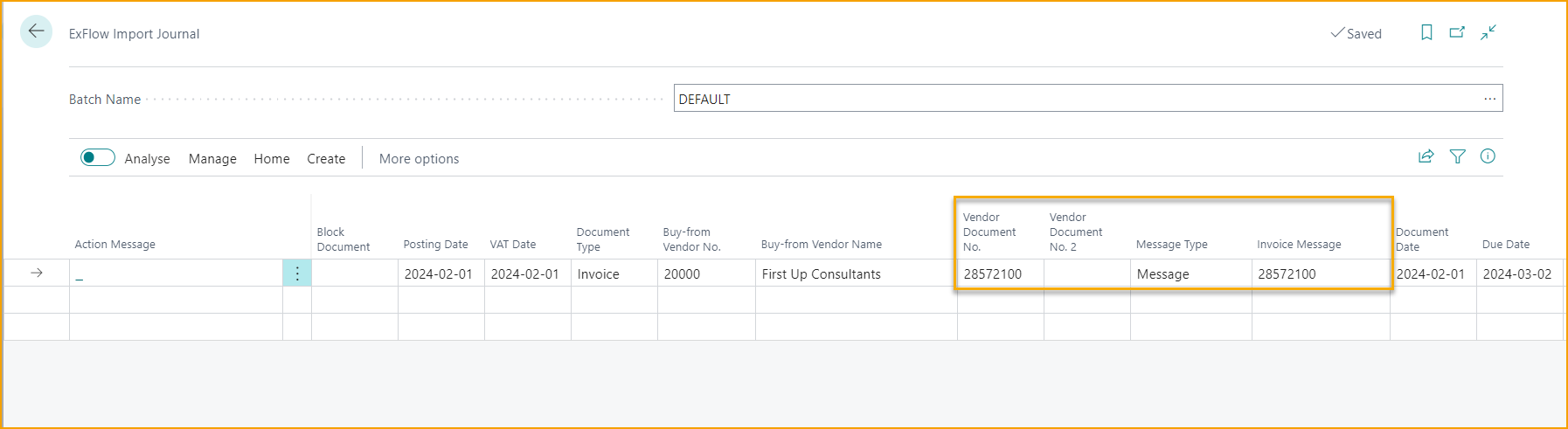 ExFlow Setup - Import Journal - Finish Localization