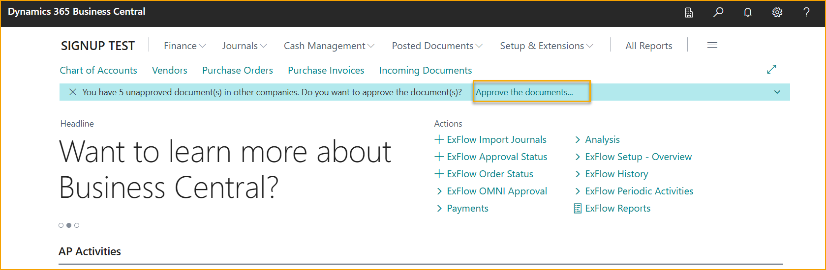ExFlow Approval Documents