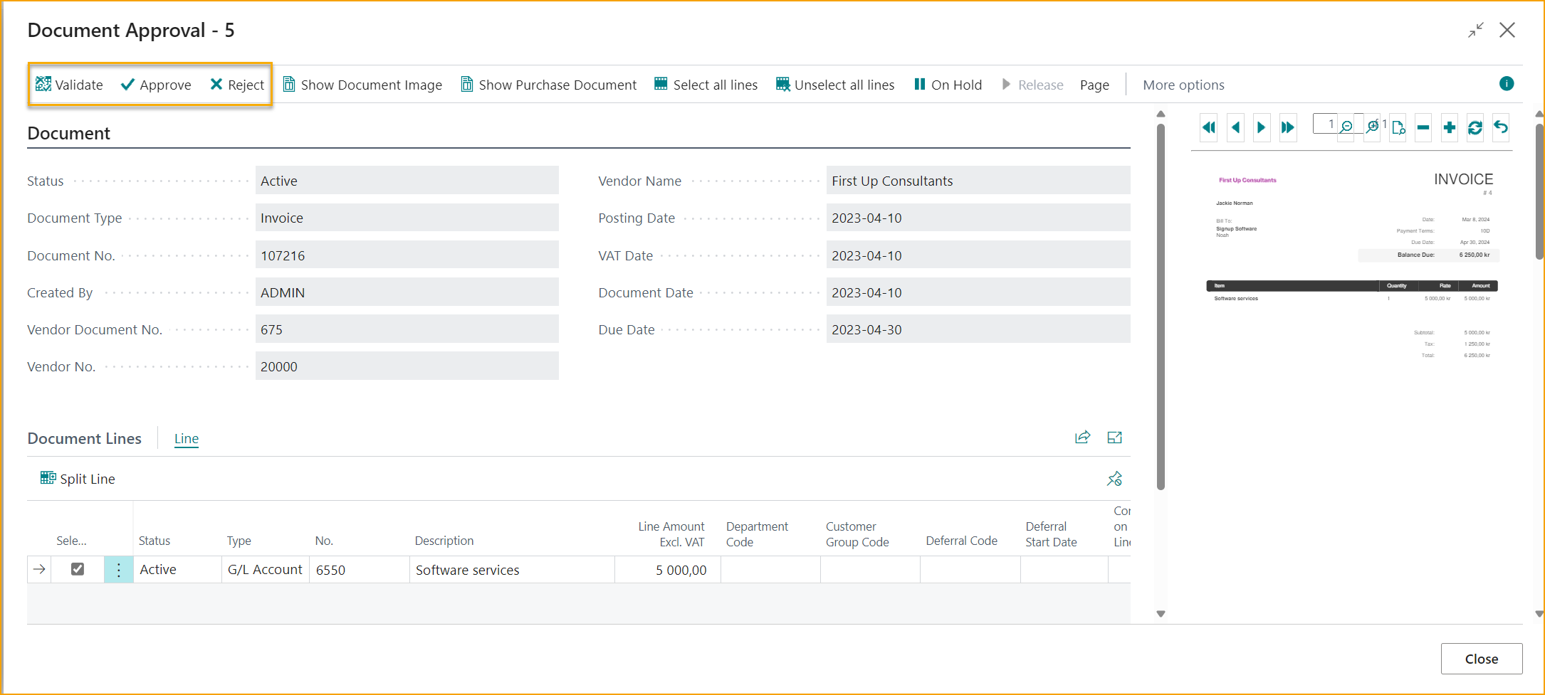 ExFlow Approval Documents