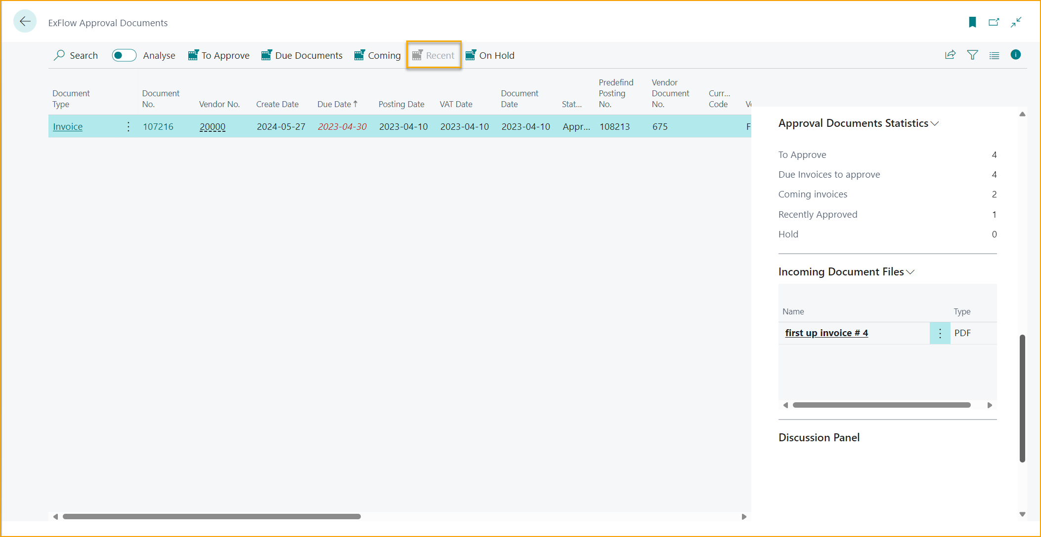 ExFlow Approval Documents