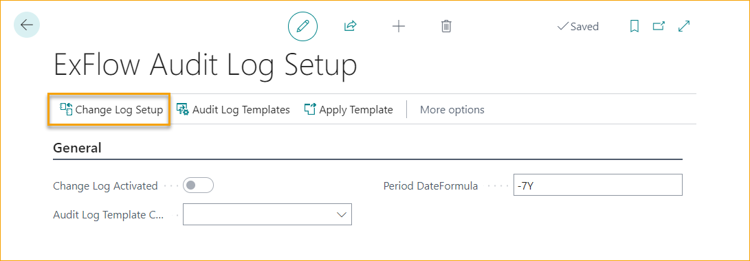 ExFlow Audit Log Setup