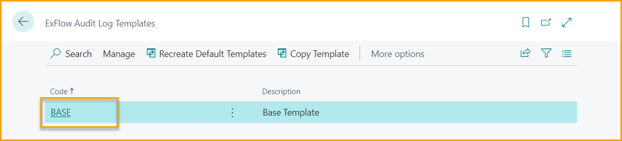 ExFlow Audit Log Templates