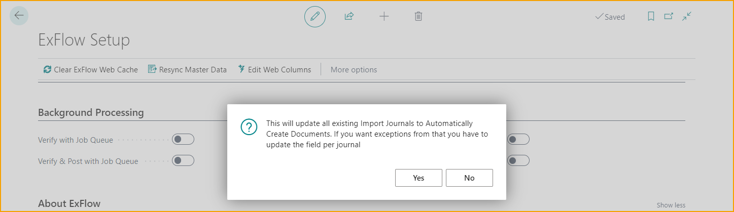 ExFlow Setup - Background Processing - Automatically Create Documents