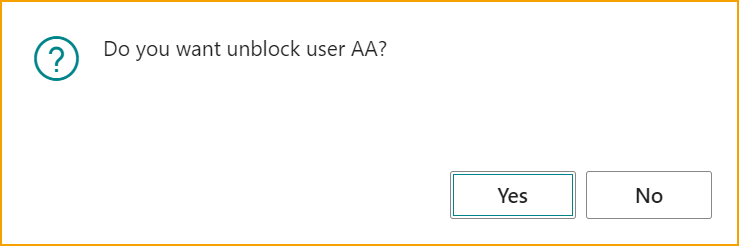 Unblock User