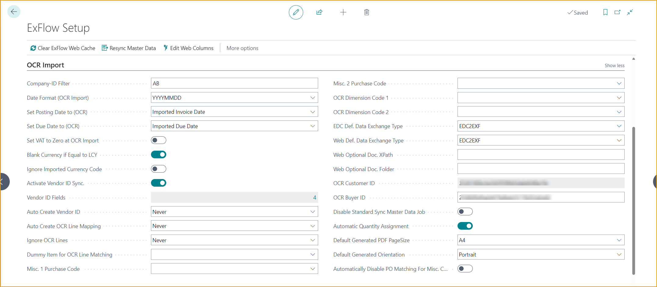 ExFlow Setup