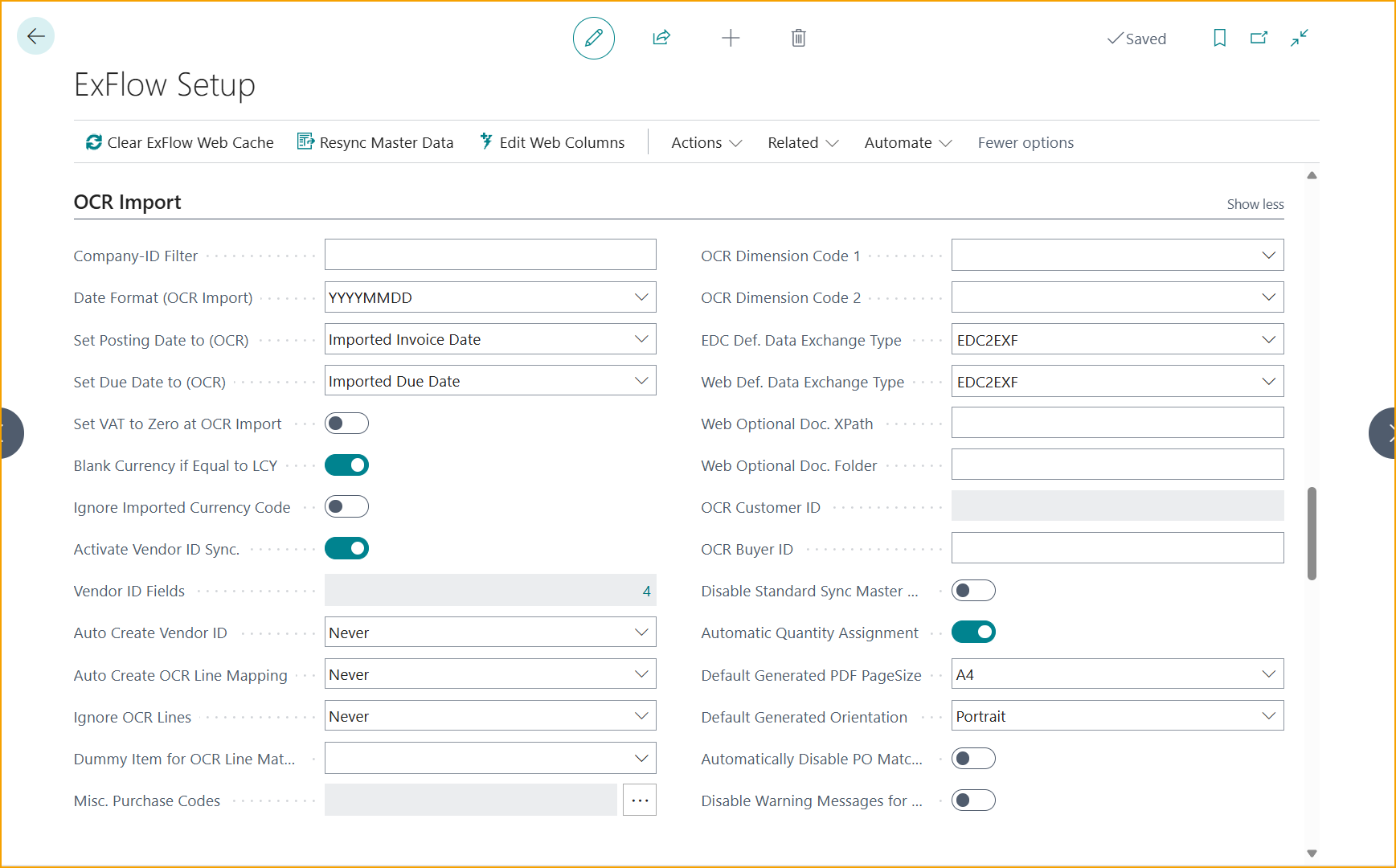 ExFlow Setup