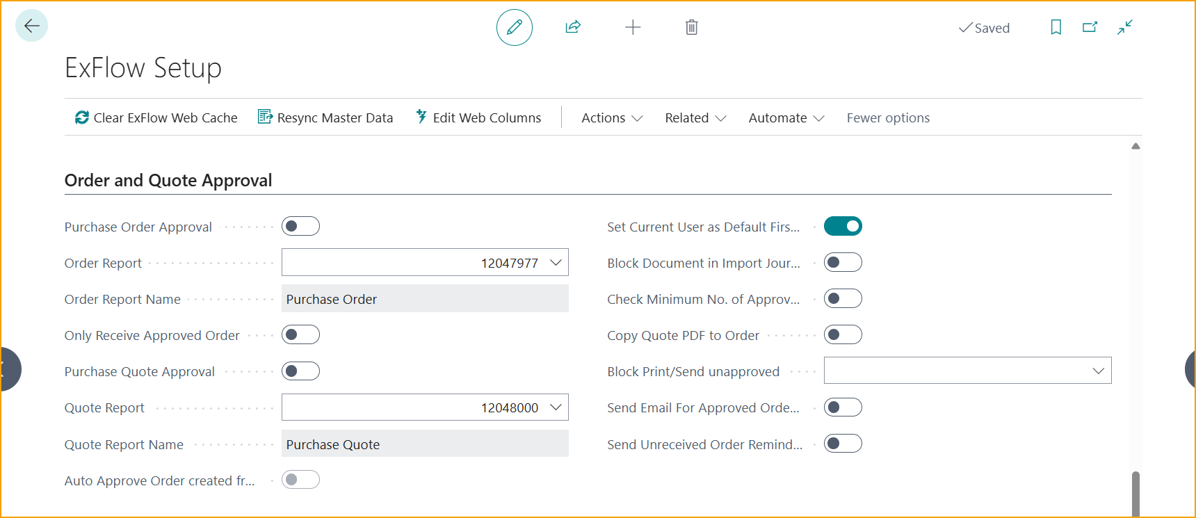 ExFlow Setup