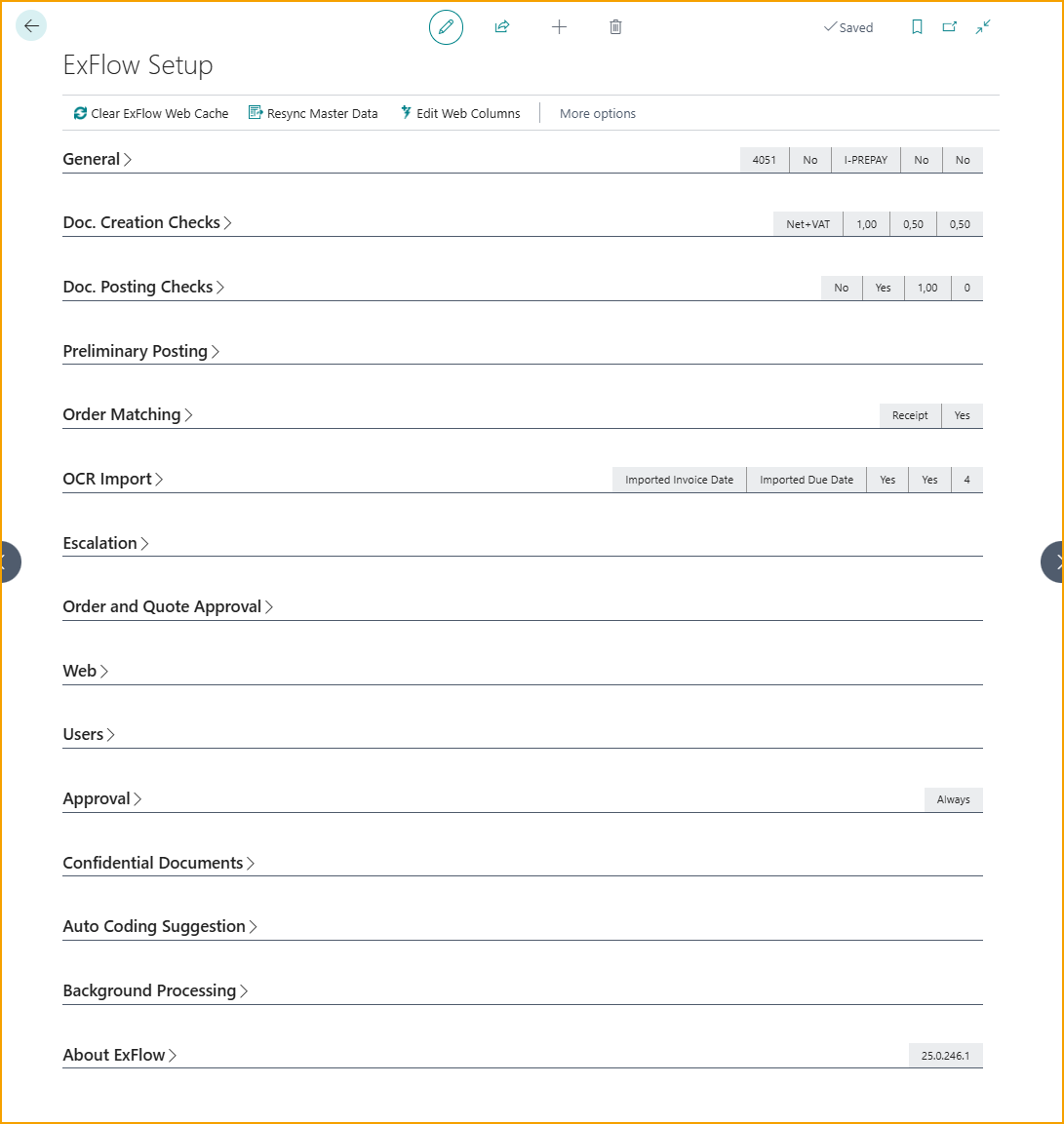 ExFlow Setup