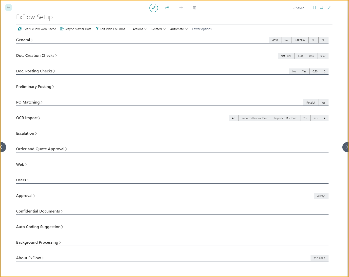 ExFlow Setup