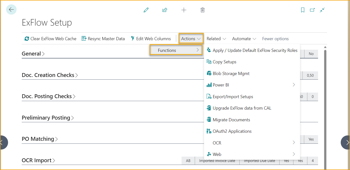 ExFlow Setup