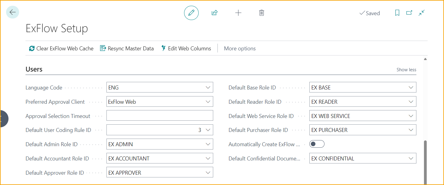 ExFlow Setup