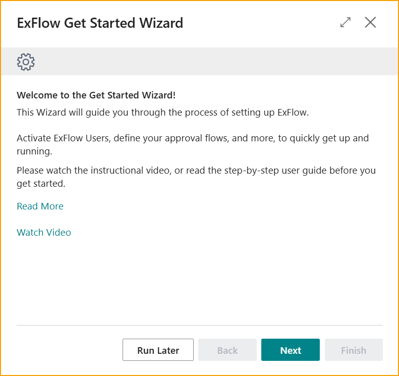 Get Stared Wizard