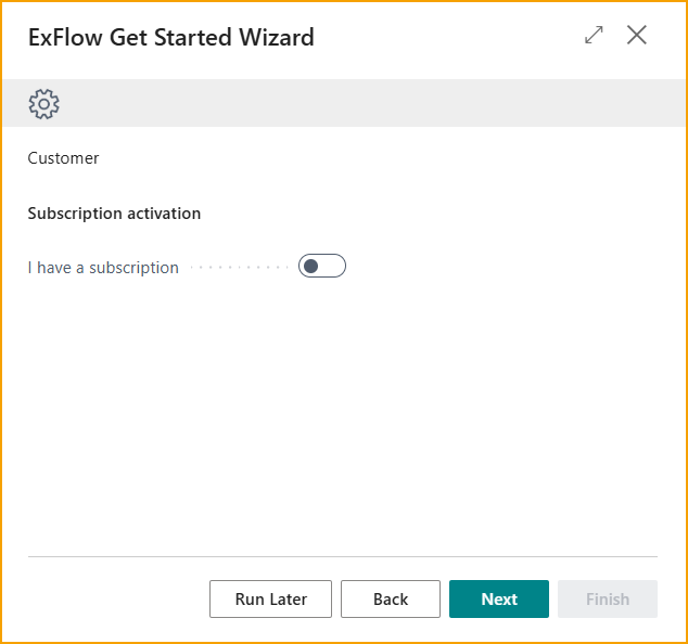 Get Stared Wizard