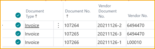 Select multiple documents