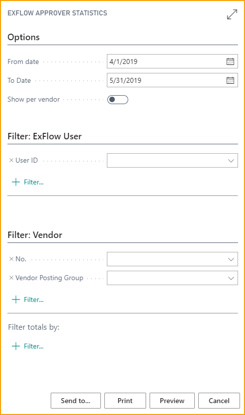 Report - ExFlow Approver Statistics