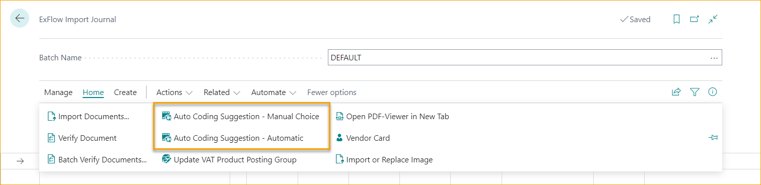 ExFlow Import Journal