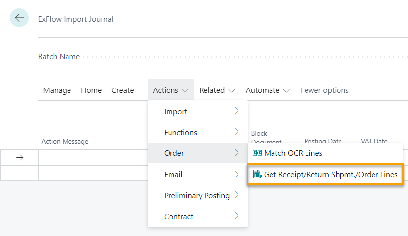 ExFlow Import Journal