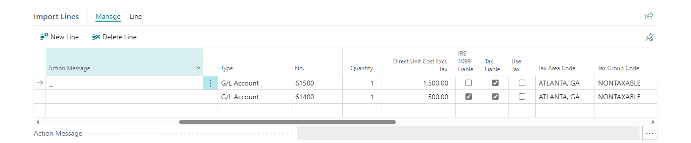 ExFlow Import Journal - US Localization