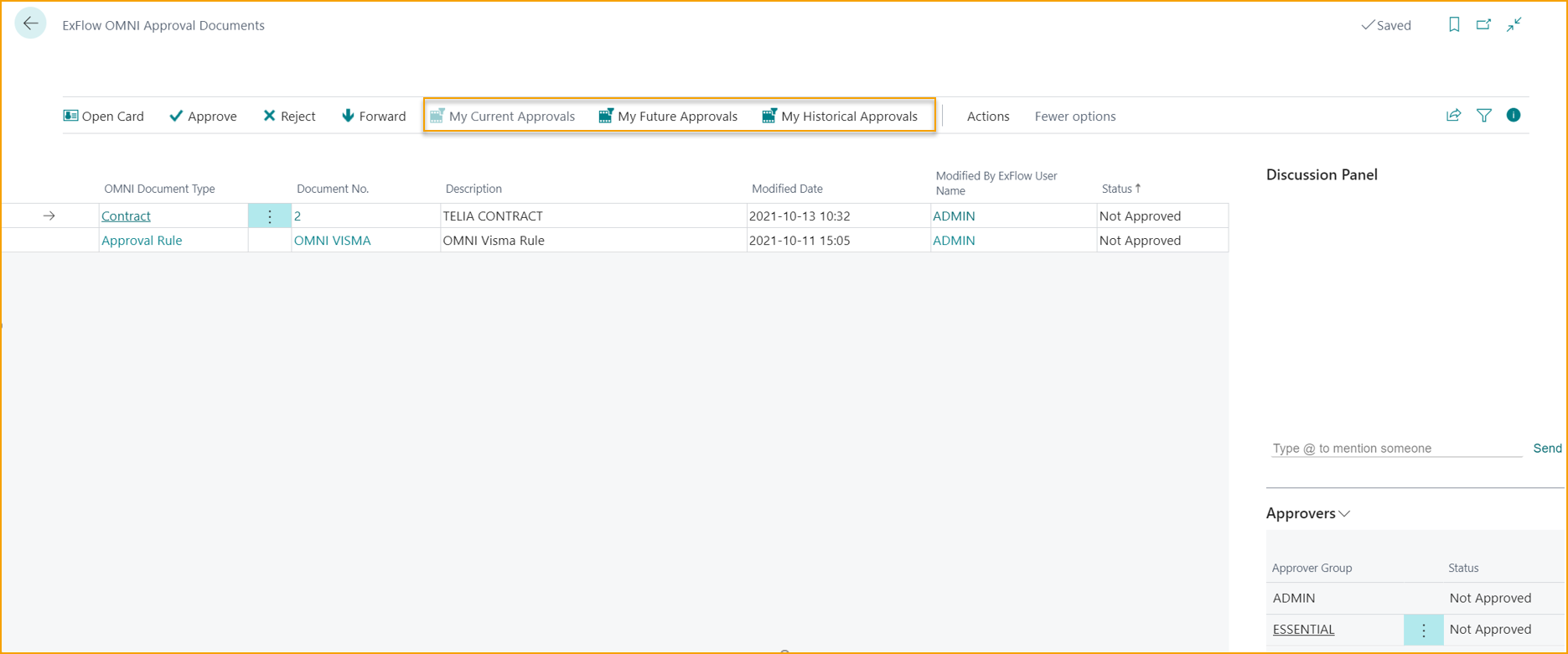 ExFlow OMNI Approval Documents