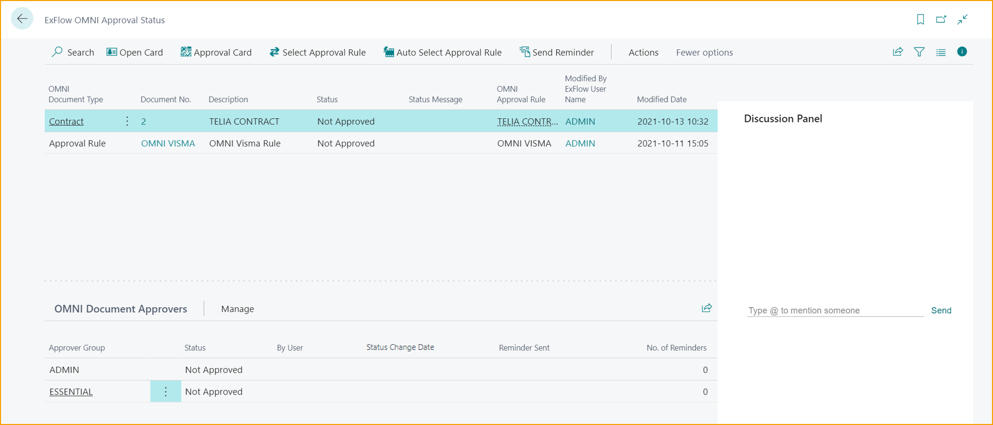 ExFlow OMNI Approval Status