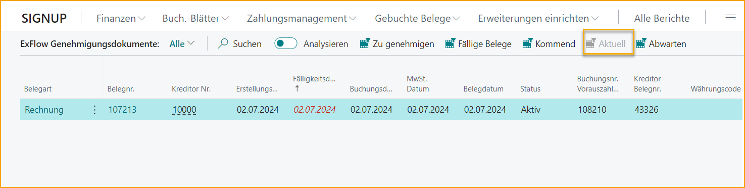 ExFlow Genehmigungsdokumente