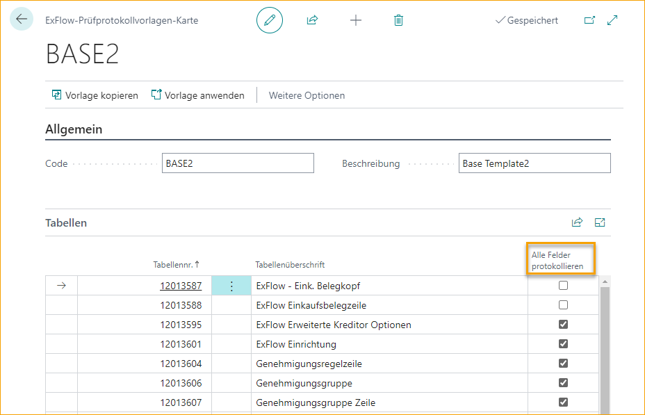 ExFlow Audit-Log Template Card