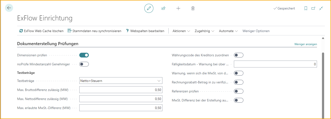 ExFlow Setup