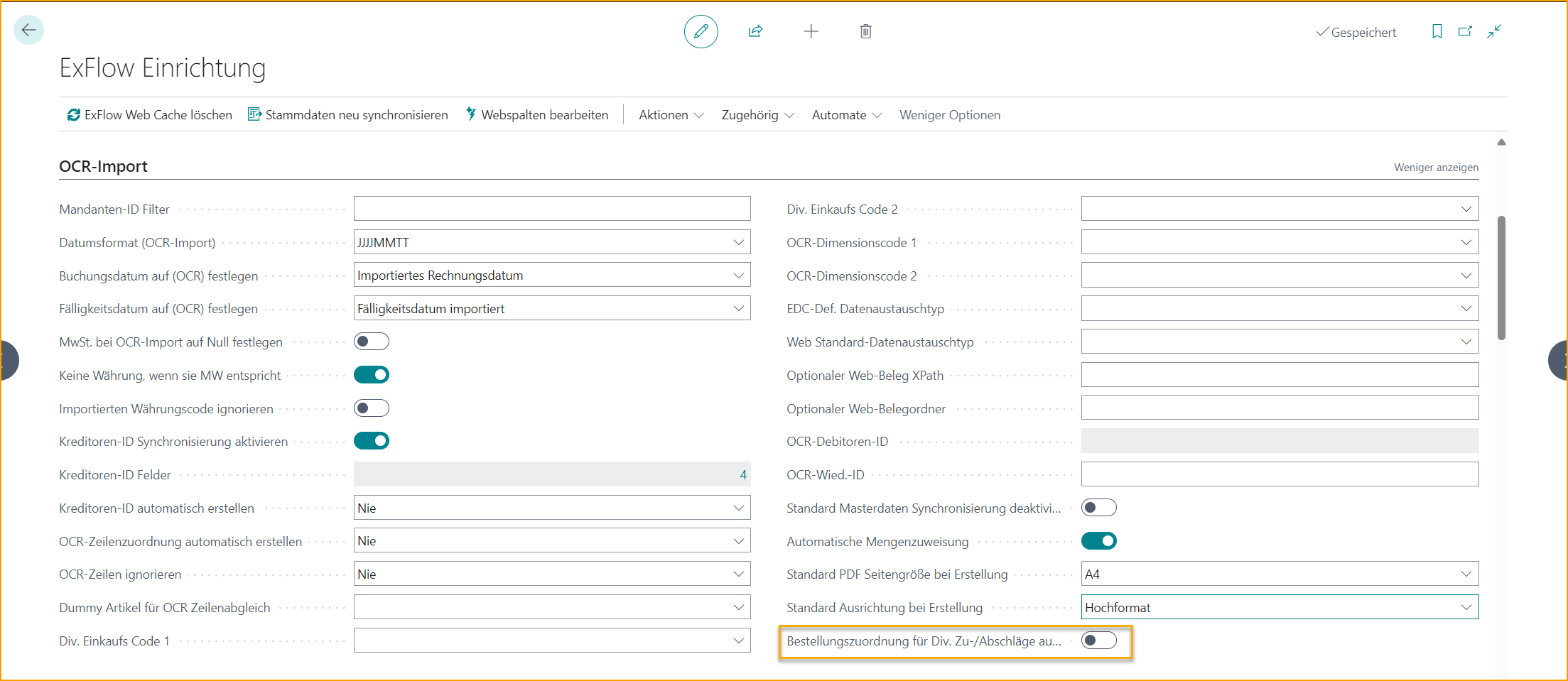 ExFlow Setup OCR Import