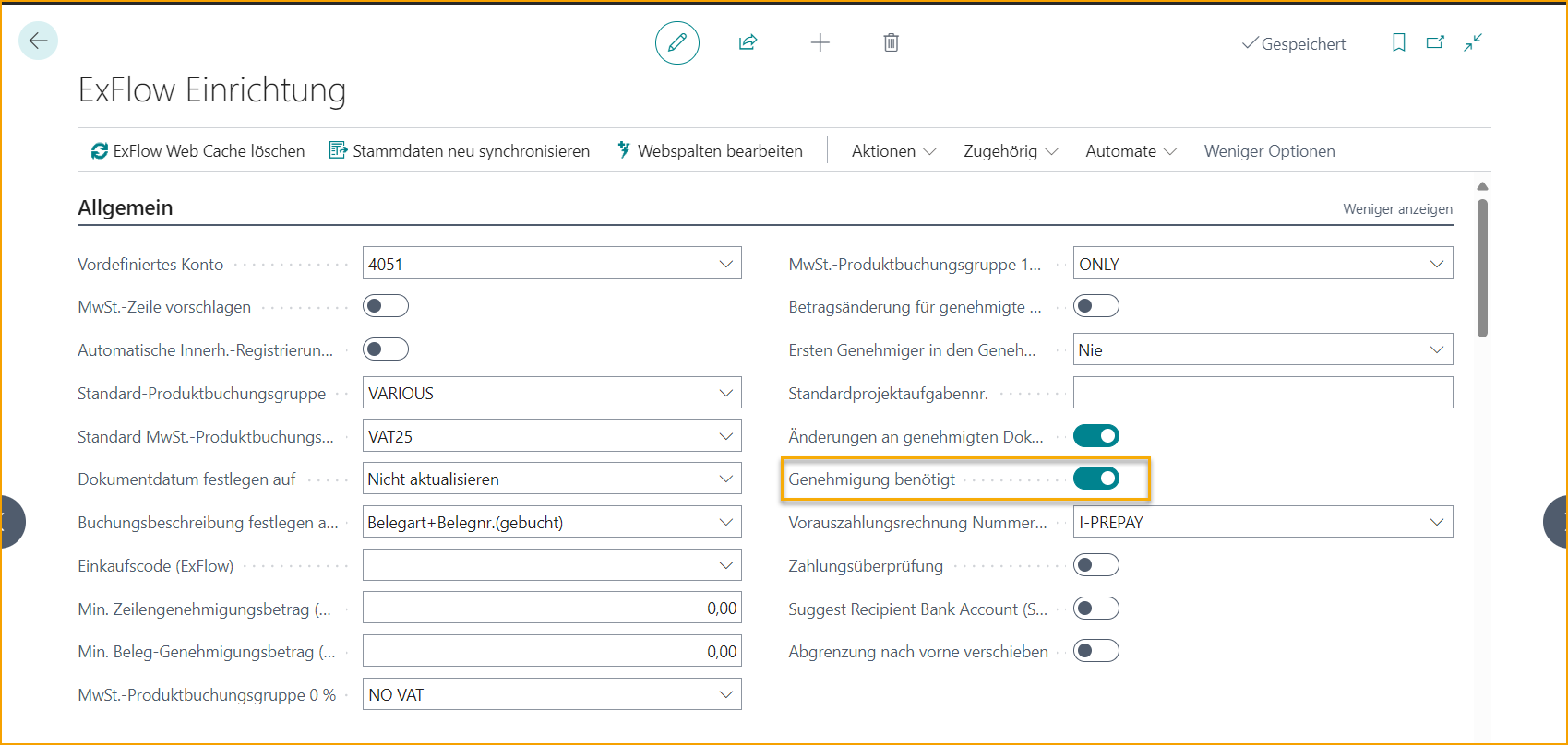 ExFlow Setup