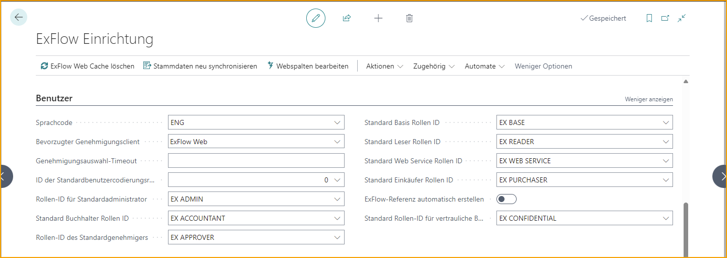 ExFlow Setup