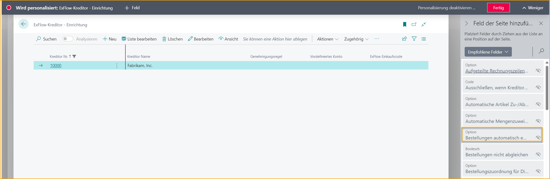 ExFlow Vendor Setup