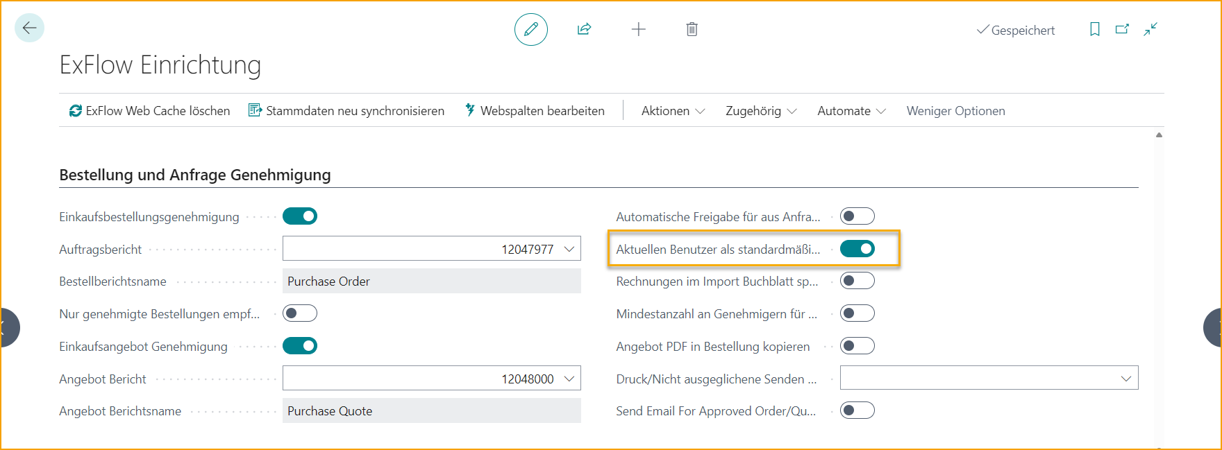 ExFlow Setup