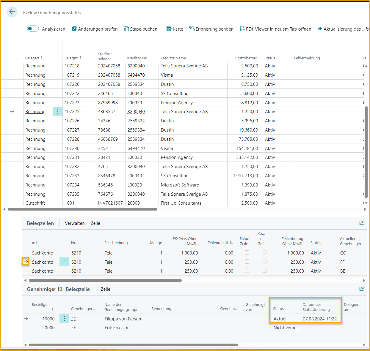 ExFlow Genehmigungsstatus