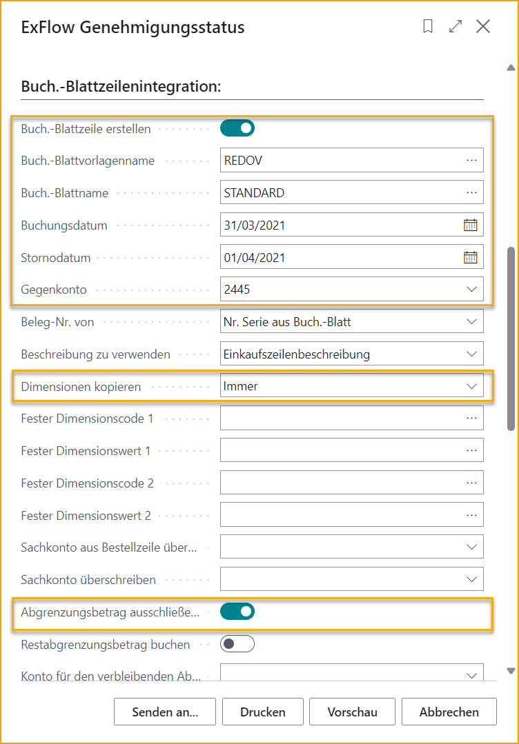 Report - ExFlow Approval Status