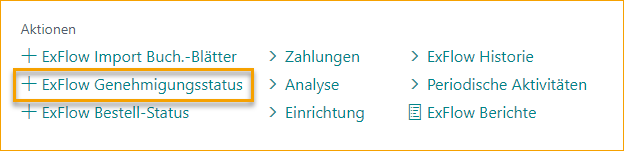 ExFlow Genehmigungsstatus