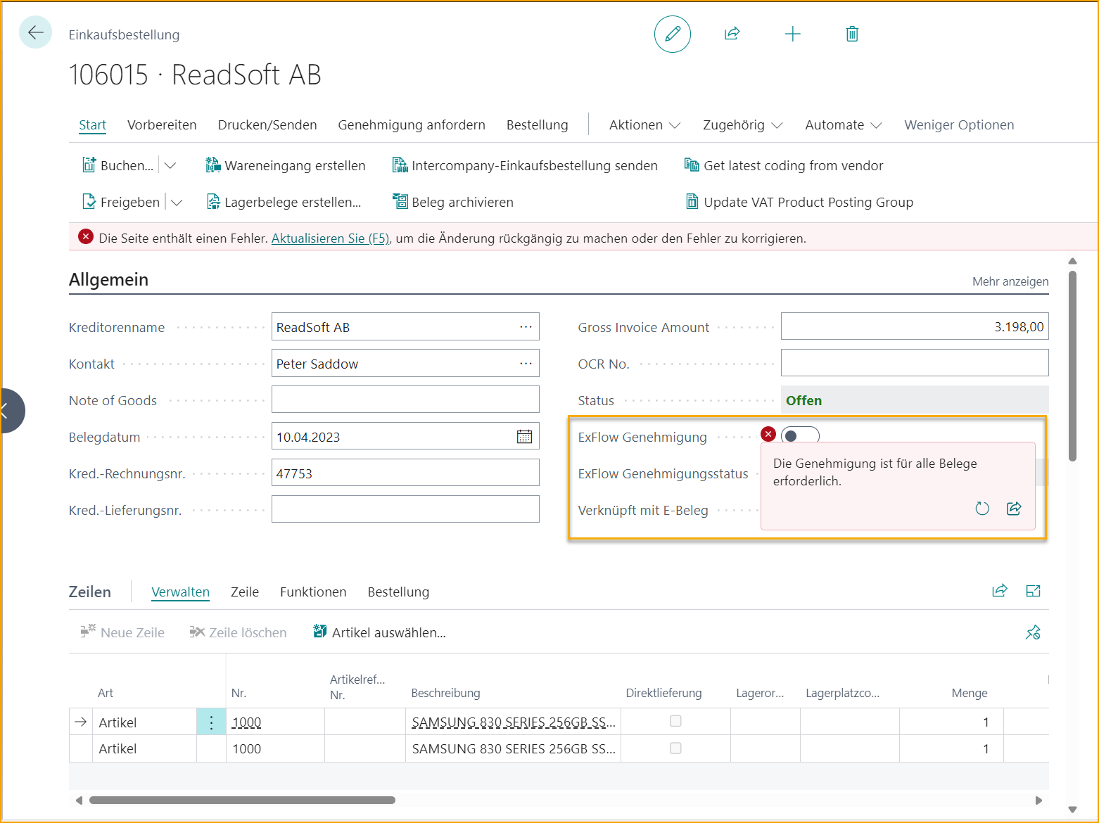 ExFlow Setup