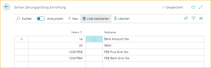 ExFlow Payment Validation Setup