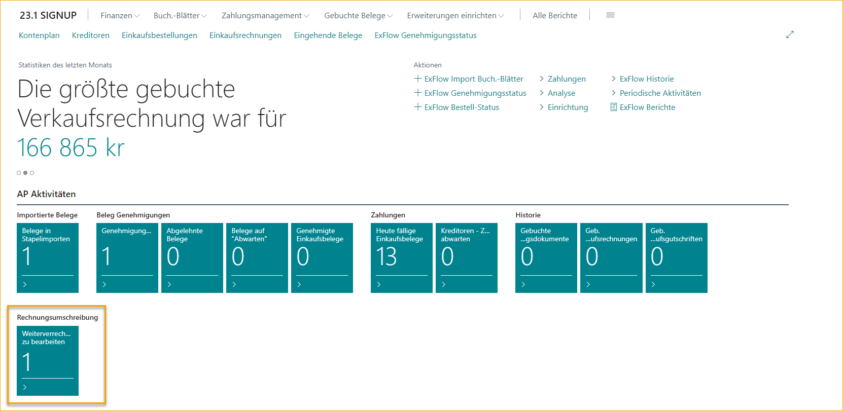 ExFlow Approval Status