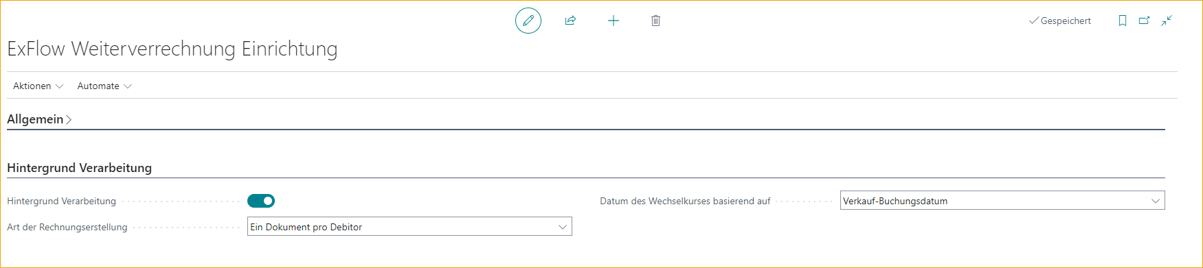 Re-Invoicing Background Processing